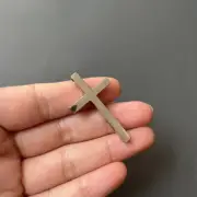 Small Pure Titanium Cross Pendant EDC Ti Anti-allergy Cross Necklace Pendant
