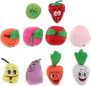 Generic 10pcs Interactive Cartoon Fruit Finger Puppets for Boys and Girls Engaging Storytelling Toys for Language Development and Parent Interaction