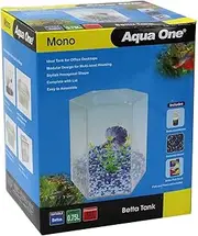 Mono Betta Tank Aquarium 56121 Fish Tank Aqua One Setup All in One Modular