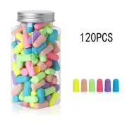 24/60/120Pcs Earplugs Antinoise Ear Plugs Sleep Noise Reduction Ear Protector Ea