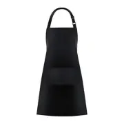 Jubatus Pack Bib Aprons with 2 Pockets Cooking Chef Kitchen Apron for 1 Black
