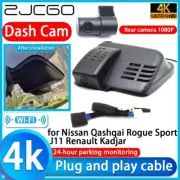 4K HD Wifi DVR Dash Cam Camera for Nissan Qashqai Rogue Sport J11 Renault Kadjar