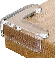 12 Pack Corner Protectors for Baby Proofing Corner Guards, Clear and Transparent Corner Bumper & Edge Cushion for Furniture, Table, Cabinet Sharp Corner & Edge, Baby Safety Material (L-Shaped)