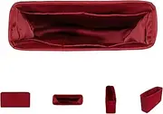 DGAZ Silky Purse Organizer Insert for Chanel Leboy Bags, Luxury Handbag & Tote Organizer, Simplicity bag organizer(Rouge grenat,Small 20)