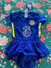 Chelsea FC EPL Girlss Sleepsuit Official Merchandise Size 12-18 months
