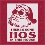 Santa Claus stencil - Merry Christmas Tree Santa Grinch Snowflake