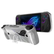 Transparent Protective Case for ASUS Rog Ally X Gaming Console TPU Case w/Stand