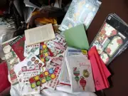 643 Pcs Christmas Junk Journal Supplies Scrapbooking Card Paper Craft Supplies