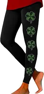 [Generic] Fun Yoga Pants for Women Irish Sports Leggings with Soft and Slim Butt Plus Size Yoga Pants for Women 2X Pockets