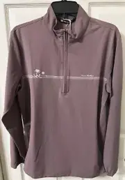 Travis Mathew Unexpected Surprise Quarter-Zip In Plum Color (Size S).
