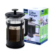 350ml Coffee Plunger Glass Body Heat Resistant 3 Cup Brew 14cm