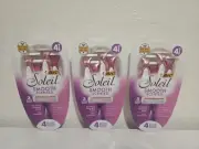 X3~BIC Soleil Smooth Lavender Scented Women's Disposable Razor, 12 Total Razors