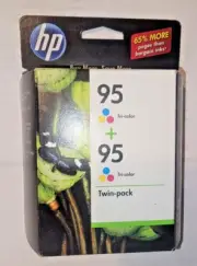 HP95 TRI-COLOR, CD886FN, TWIN-PACK, OLD STOCK, SEALED, NEW