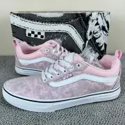 Vans Kyle Walker Acid Denim Pink White PopCush Skate Shoes Men's Size 8.5