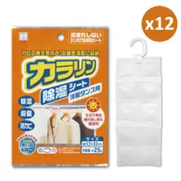 在飛比找PChome24h購物優惠-(12袋超值組)日本kokubo小久保-可重複使用衣櫥吊掛式