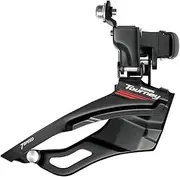 [SHIMANO] Tourney FDA073 Top Clamp Bottom Pull Front Derailleur – Black 7-8 Speed.
