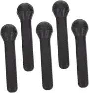 HONMEET 5Pcs Microphone Realistic Pretend Microphone Props for Karaoke Stage Performances and Photo Shoots Lightweight Easy to Use for Childrens Parties