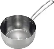 Shimomura 43219 Dishwasher-Safe Yukihira Pot 7.1 inches (18 cm), Made in Japan, 0.7 gal (1.9 L), Direct Fire, Induction Compatible, for 2-3 People, Includes Pour, Measuring Measures, Simmered Miso