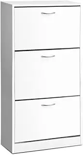 Artiss Shoe Rack Storage Cabinet Organiser 36 Pairs White Shelf Cupboard Footwear Organizer Solution Unit Furniture System Space Stand Closet Tower Bench Saver Compartment Display Holder