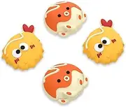PlayVital Cute Thumb Grip Caps for ps5/4 Controller, Silicone Analog Stick Caps Cover for Xbox Series X/S, Thumbstick Caps for Switch Pro Controller - Tempura and Takoyaki