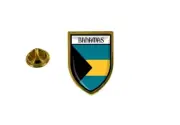 pins pin's flag national badge backpack hat shield world bahamas