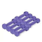 8x Vinyl Dipped Weighted Dumbbell 0.5kg Home Gym Training Workout Fitness Set
