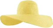 [Wowlife] Wide Brim Roll-up Big Beautiful Solid Color Floppy Hat