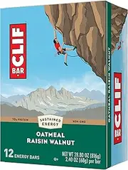 Clif Bar Energy Bars, Oatmeal Raisin Walnut, 2.4 ounce, 12 Count