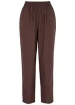 Skall Studio Edgar Cotton-poplin Trousers - Burgundy - 10 10