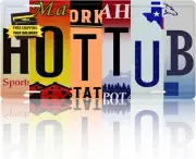 Vintage Wall Decor Tin Sign Retro Metal Hot Tub Street Signs for Cool Stuff Styl