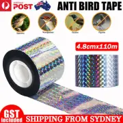 4.8cm x 110M Two-Side Reflective Farm Bird Scare Repellent Tape Anti-Bird Tape