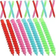 HAPINARY Pcs Hair Curling Rods Spiral Perm Rods for Short Long Hair Hollow Design Random