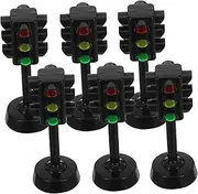 Abaodam 6pcs Traffic Light Safe Simulation Signal Lights for Early Education Traffic Indicators for Learning and Playful Development
