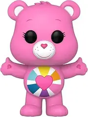 Funko PoP! Care Bears - Hopeful Heart Bear 40th Anniversary Vinyl Figure, 10 cm Height