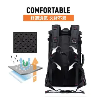 【Superbuy】超大容量登山包/40L/50L雙肩包 送密碼鎖 防水徒步後背包 多功能戶外旅行包/行李包/防盜出差包