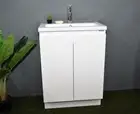 600mm Slim Narrow White Bathroom Vanity Freestanding - Free delivery Melbourne