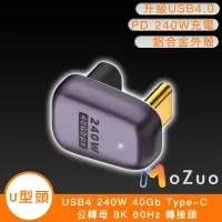 在飛比找Yahoo奇摩購物中心優惠-【魔宙】USB4 240W 40Gb Type-C 公轉母 