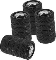 MOLUCKFU 4pcs Valve Core Cap Automotive Dirt Bike Accessories Cars Truck Accessories for Men Tire Valve Stem Caps Car Wheel Cap Caps for Tire Stem SUV Accessories Auto Tire Caps Aluminum
