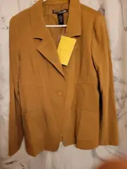 Nina Leonard Women's QVC Blazer Tan / New With Tags XL