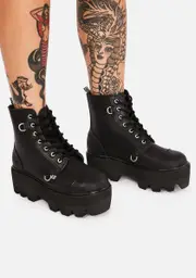 [T.U.K.] Interchangeable Strap Platform Boots