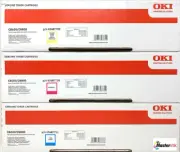 Oki 3 Original Toner Yellow Magenta Giano C8600/C8600Dn/C8800N/C8800Dn [A Box]