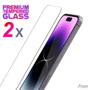 2 x Tempered Glass Screen Protector Screen Guard For iPhone14 Pro Max 14 Plus