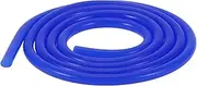 X AUTOHAUX Silicone Vacuum Tubing Hose Automotive Vacuum Line High Temperature 4Ft 1/16" 2mm ID 2.5mm Thickness 1 Pcs Blue 130PSI Max Pressure