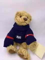 Steiff Skier Bear Limited Edition Rare ! 15” Blonde Mohair Bear Only No Skies LR