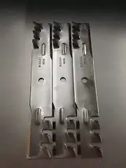 BAD BOY GATOR STYLE MULCHING BLADES FOR 48" CUT REPLACE OEM 038-5000-00 SET OF 3