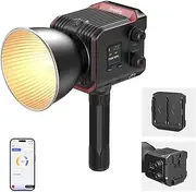 SMALLRIG RC 100B COB Video Light with Handle, Bi-Color Video Light 2700K-6500K, Type-C PD Fast Charging, Built-in Battery Plate, App Control for Photography and Photo Studio, Mobile Version - 4894