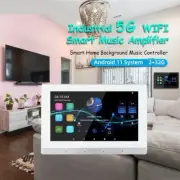 Touch Screen Amplifier Home Theater WIFI Bluetooth Background Stereo Sound 7inch