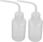 2pcs Lab Squeeze Bottles for Tattoo Eyelash Cleaning and Plant Watering Narrow Mouth Design for Lab Tasks and Versatile Applications