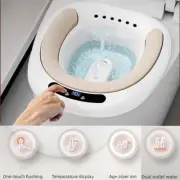 Electric PortableToilet Sitz Bath Tub Hip Basin Flusher Pregnant HemorrhoidsCare