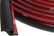 Tintvent Fender Flare Edge Trim 33Feet, EPDM Fender Flare Rubber Seal for Car and Truck Wheel Wells, Rubber Gasket for Fender Flares, Fender Trim with Automotive Grade Tape, Black
